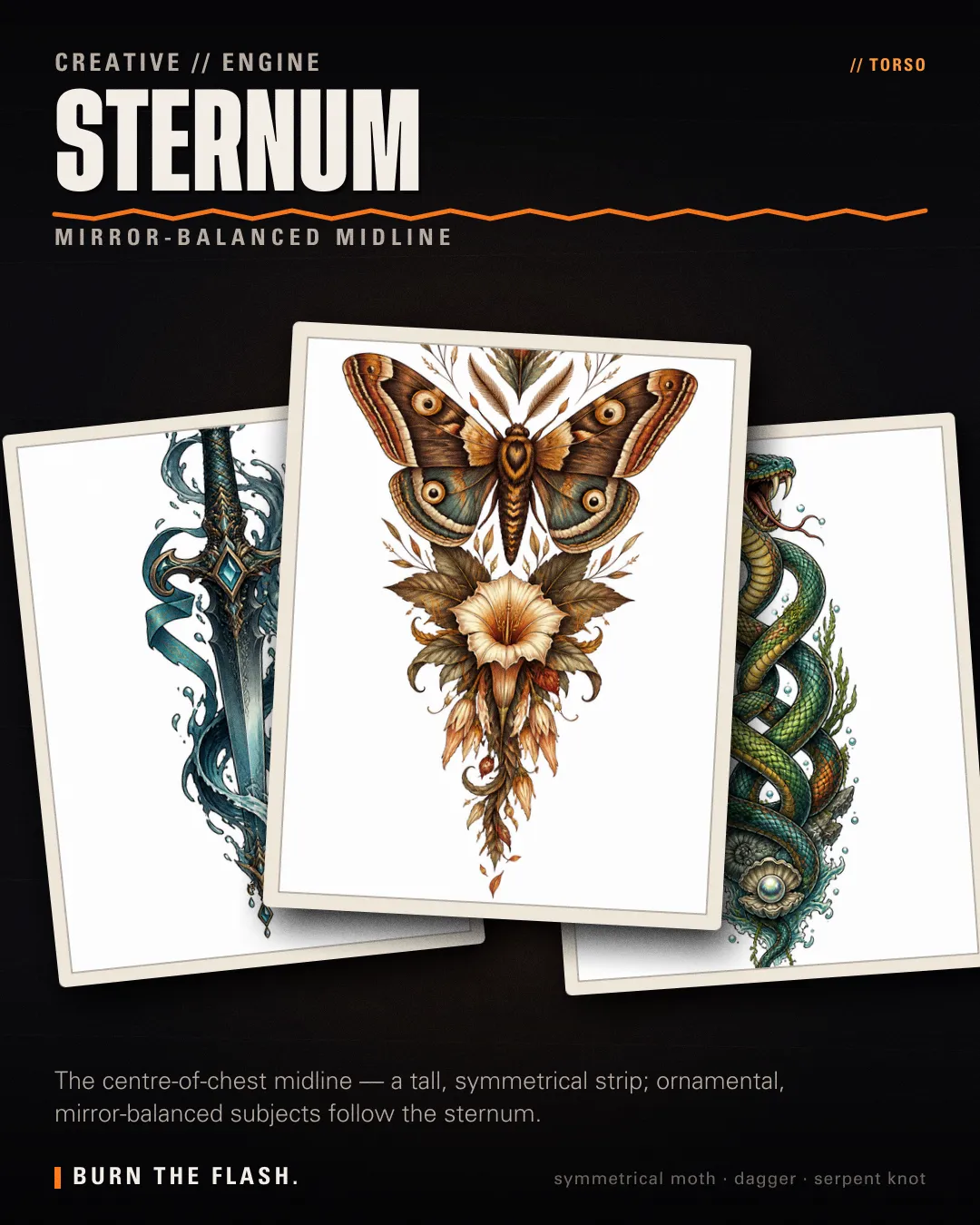 Sternum placement poster