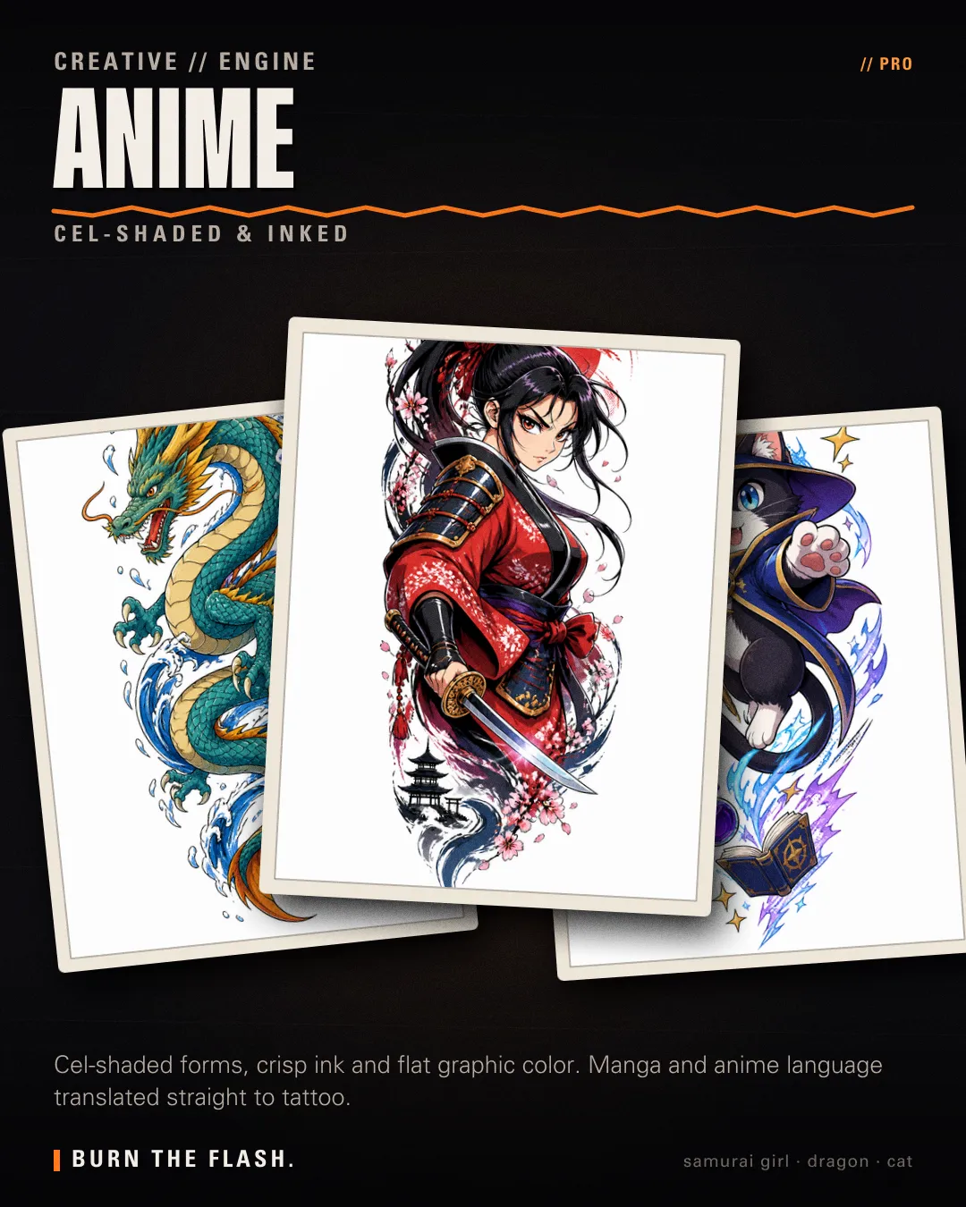 Anime style poster