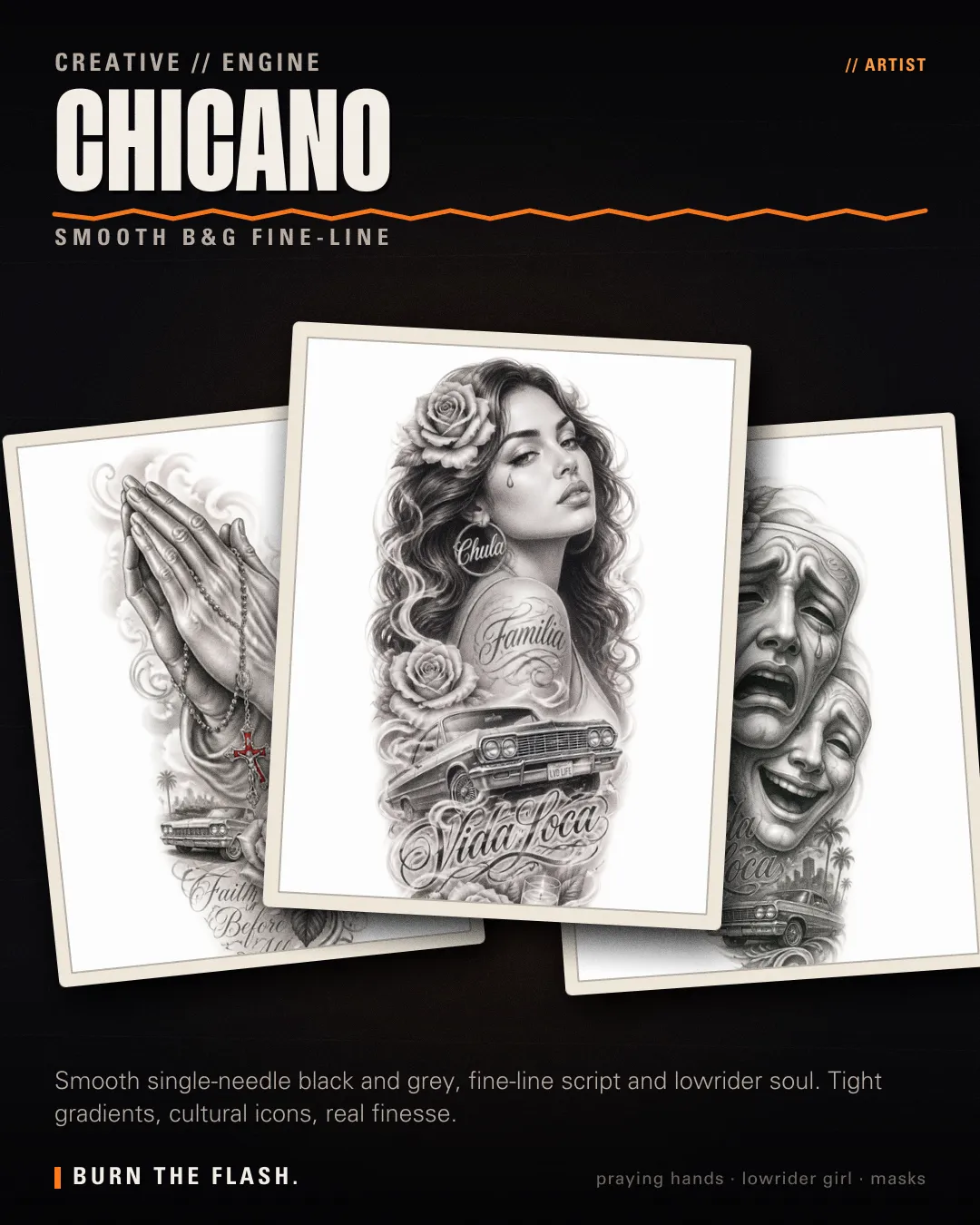 Chicano style poster