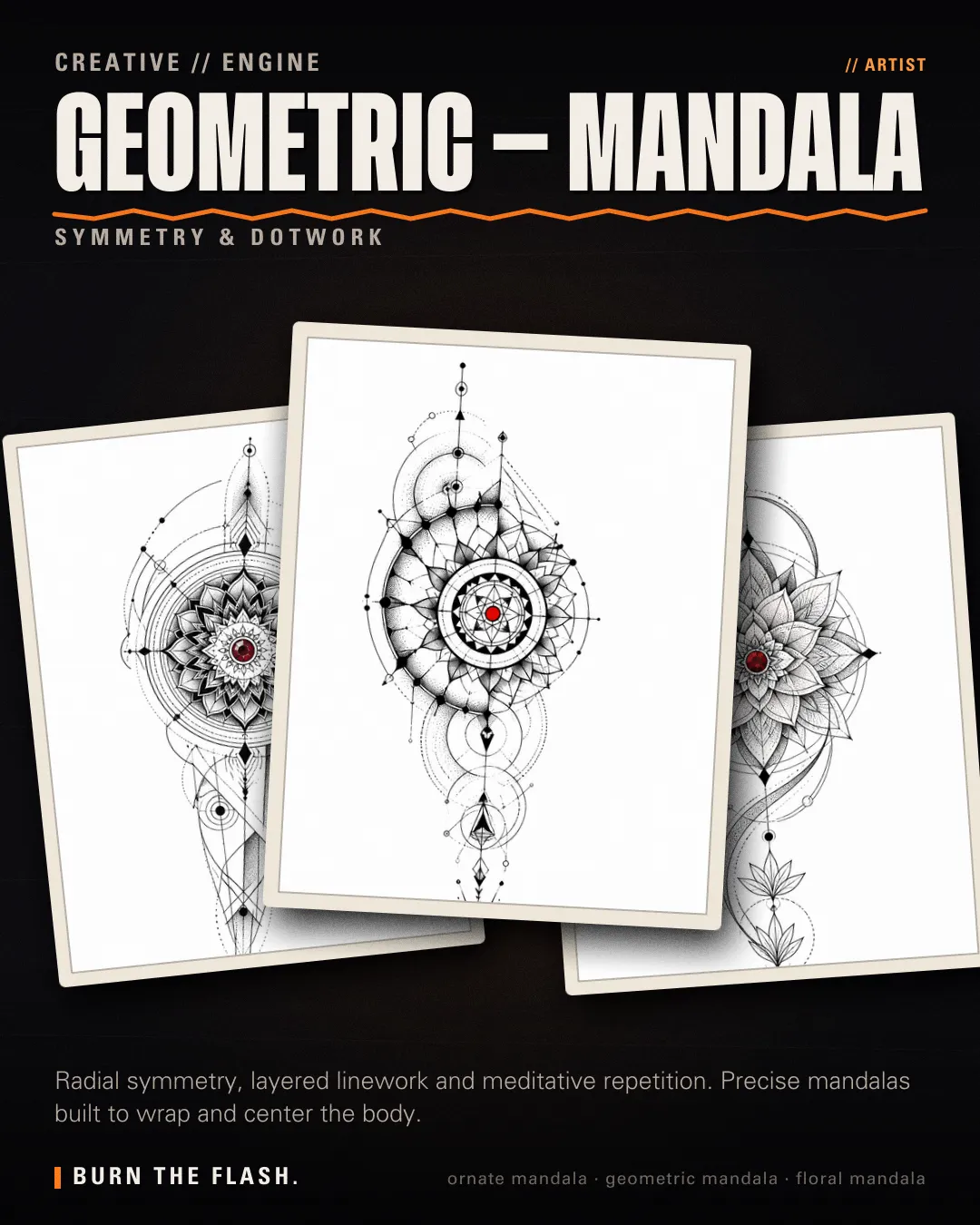 Geometric — Mandala style poster