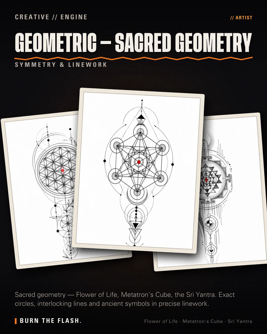 Geometric — Sacred Geometry style poster