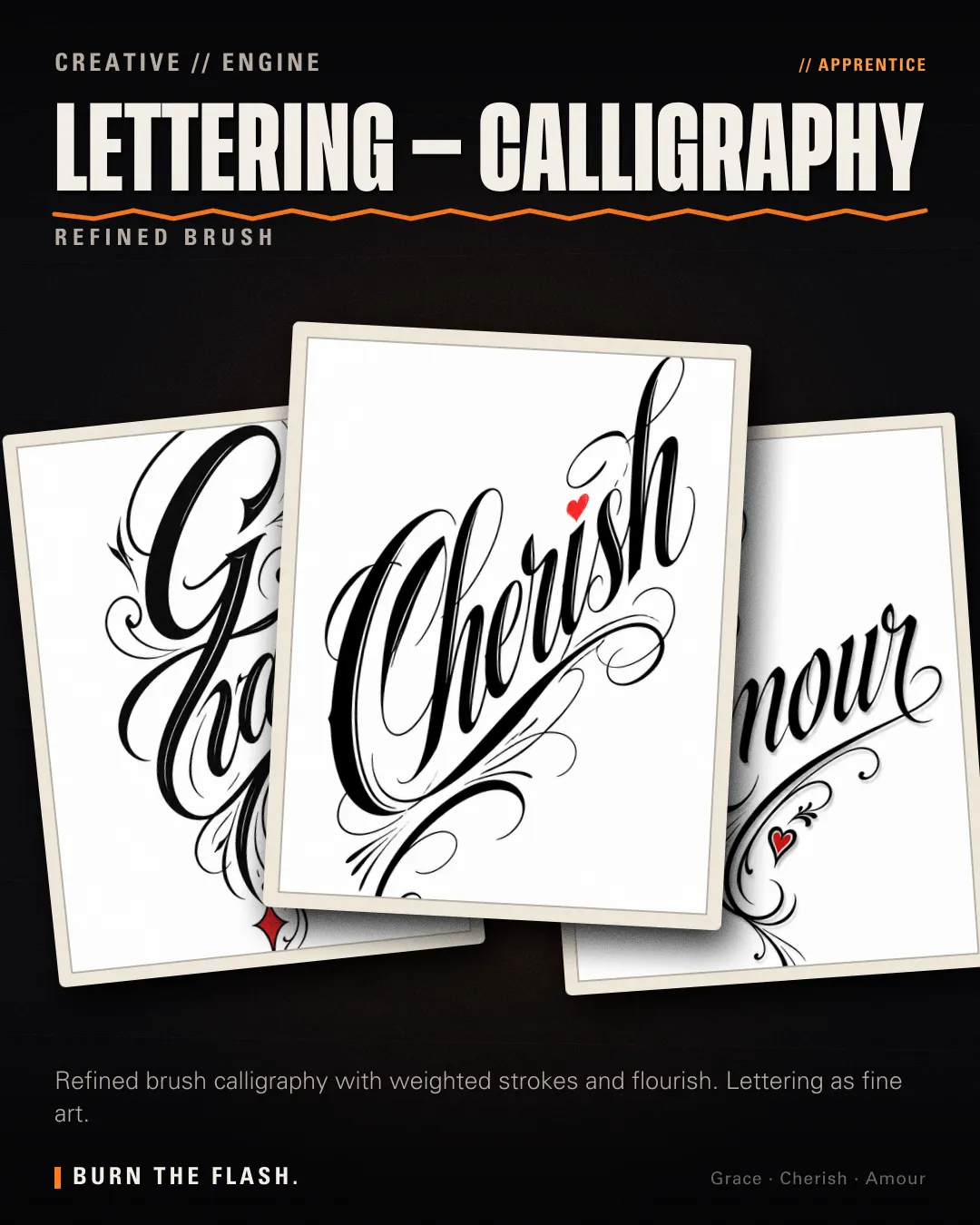 Lettering — Calligraphy style poster