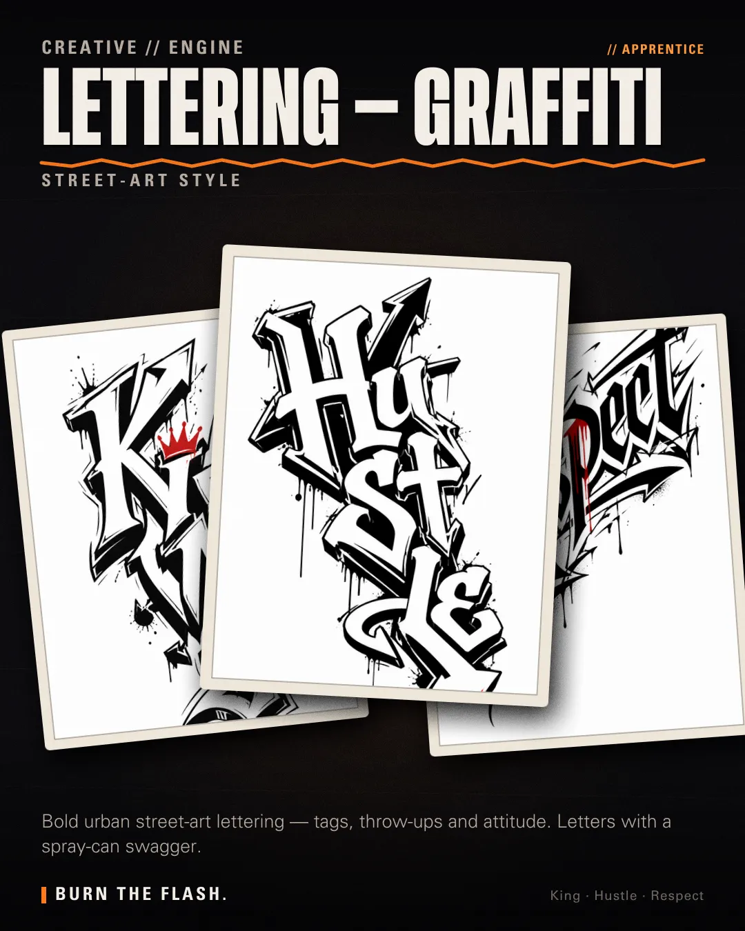 Lettering — Graffiti style poster