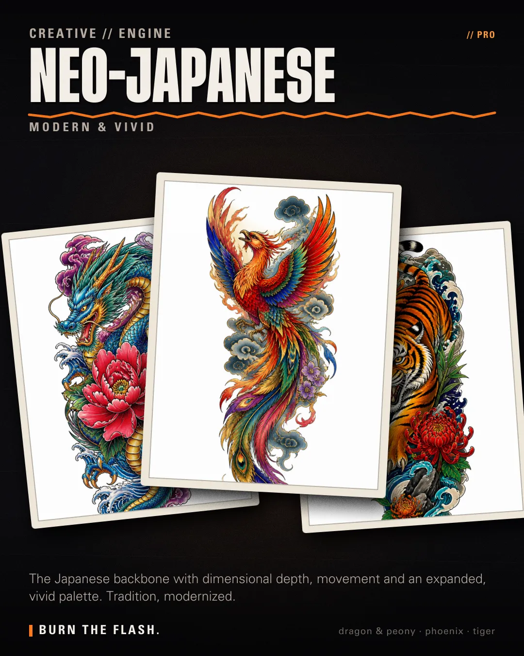 Neo-Japanese style poster