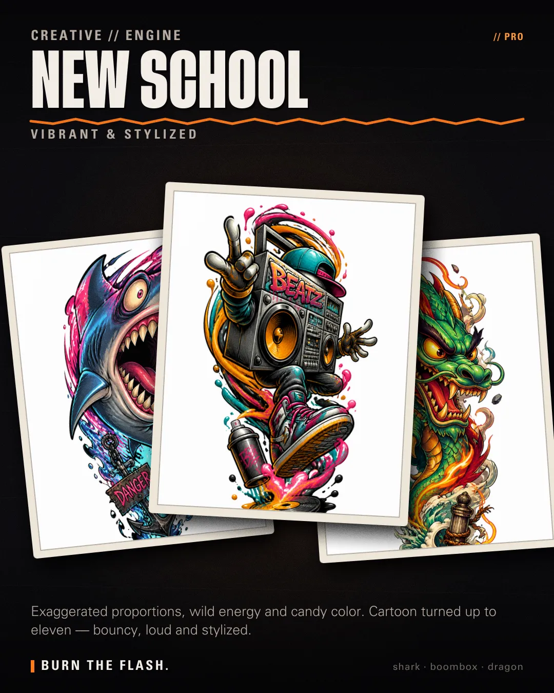 New School style poster