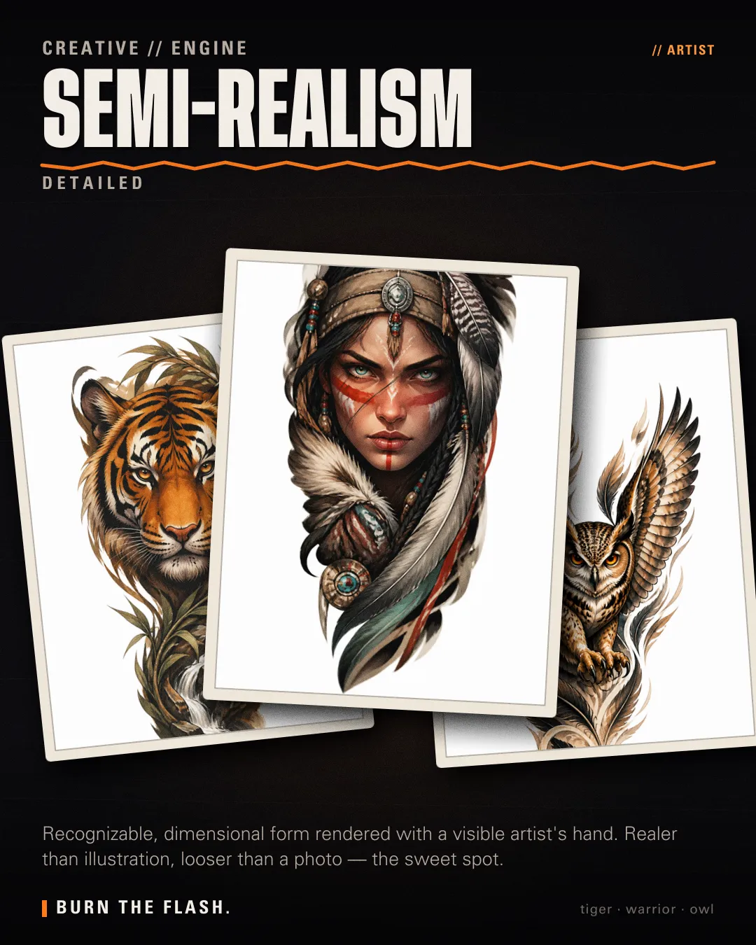 Semi-Realism style poster